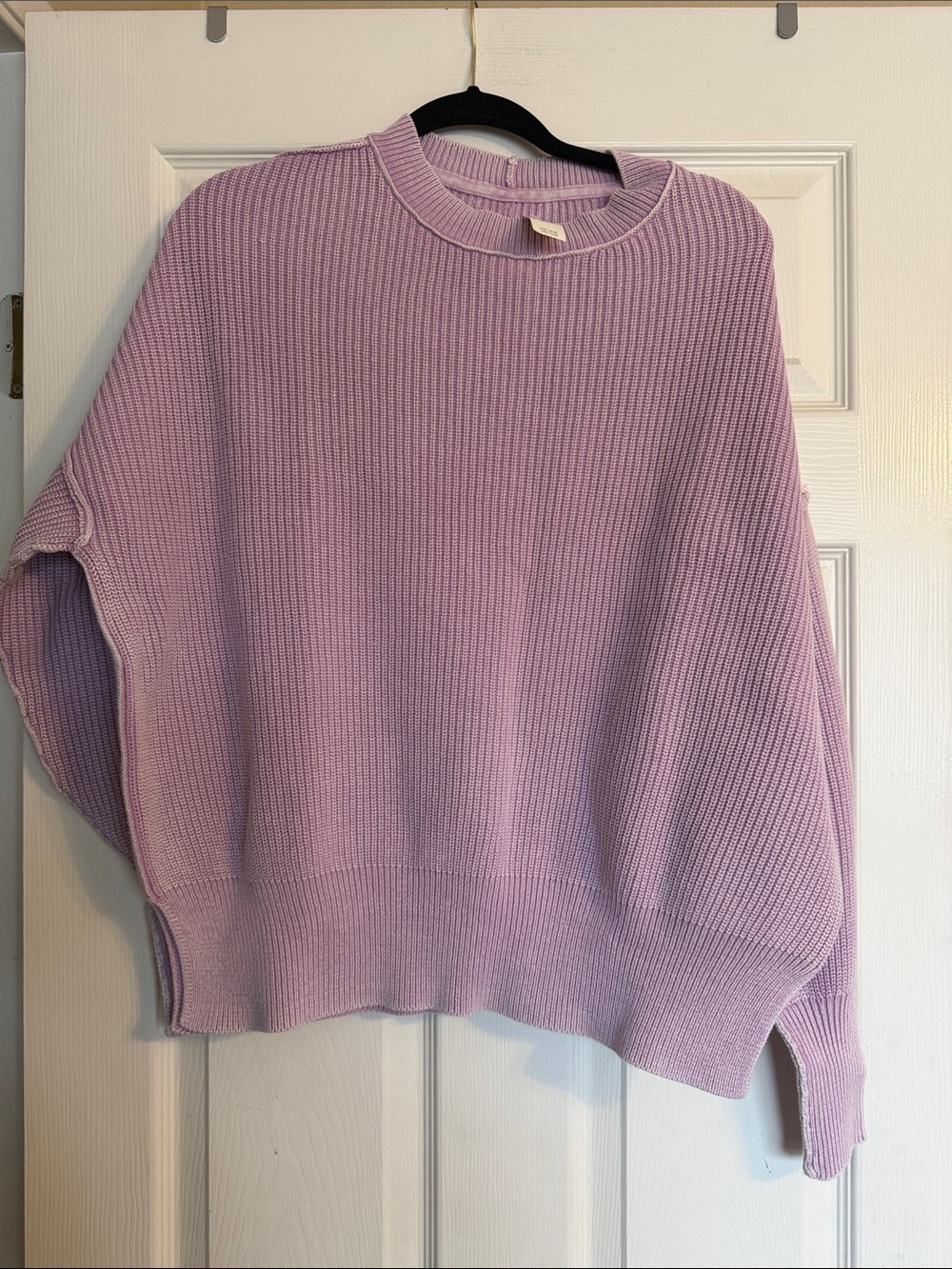 aerie Lavender Ribbed Crewneck Sweater